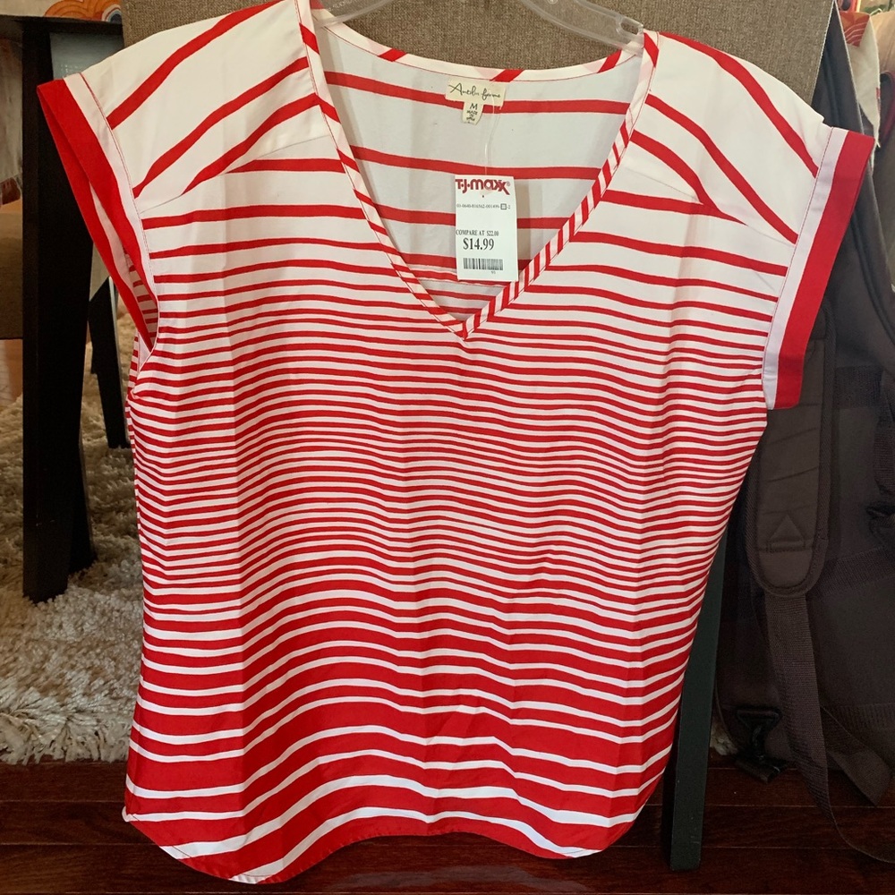 T.J.Maxx NWT striped size M top